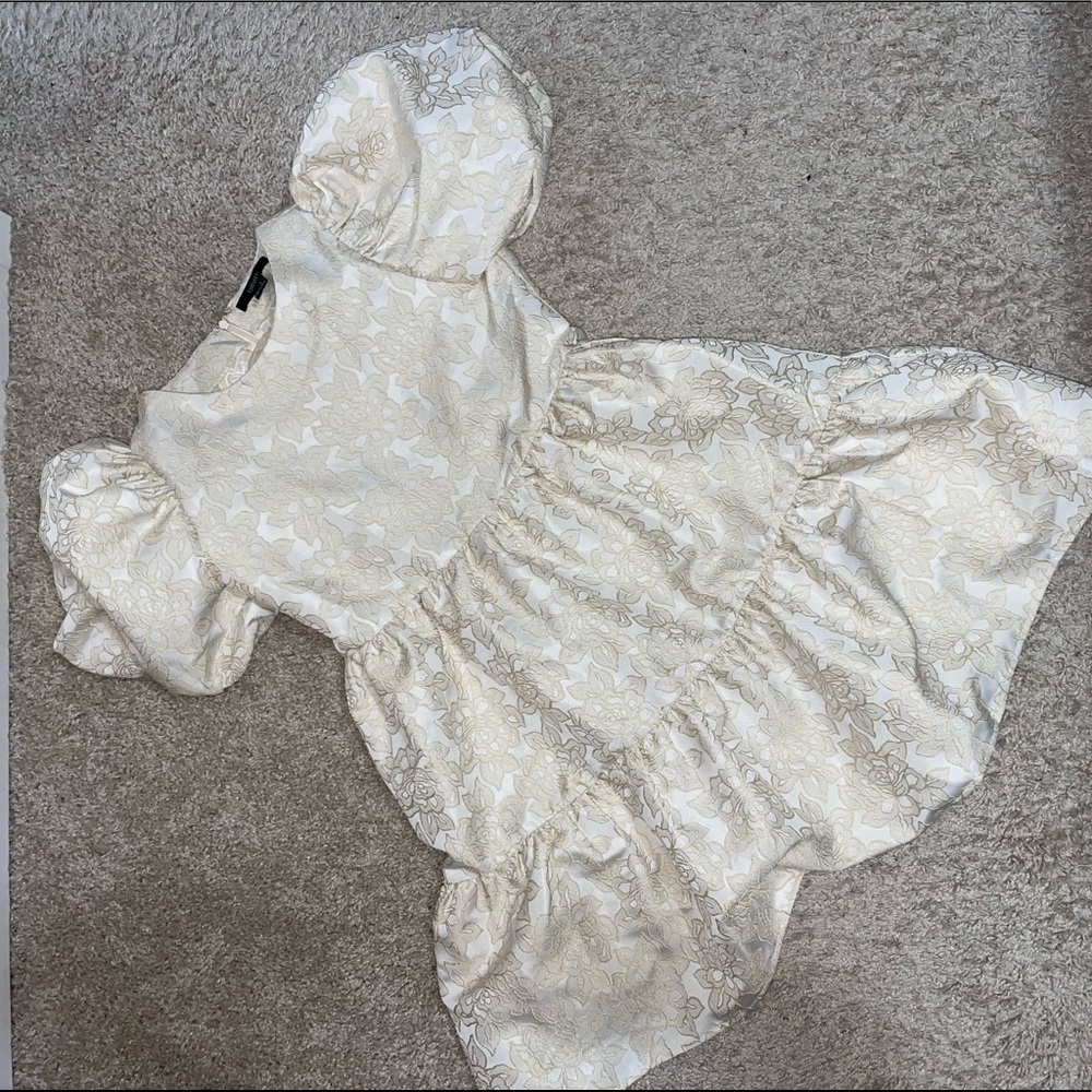 Puff Sleeve Mini Dress